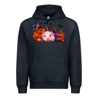 Navy Halloween Baby Pig Urban Hoodie - RanaPortraitStore