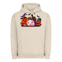 Pigment French Oak Halloween Baby Pig Urban Hoodie - RanaPortraitStore