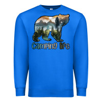 True Royal camping bear Premium Sweatshirt - MaliasSmallBusiness