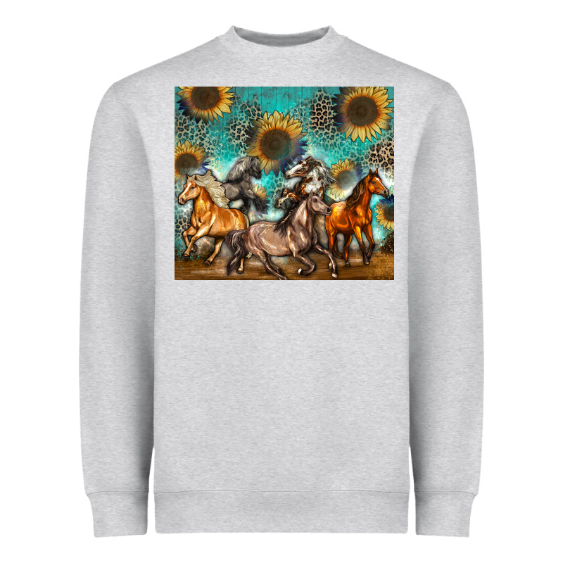 Western Horses Heavyweight Sweatshirt by Zillion Design Studio | Teevron