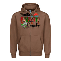 Chestnut santa's favorite coach Zipper Hoodie - AdoDesignShop
