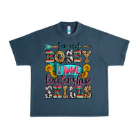 Midnight Navy i'm not bossy i have leadership skills Urban Heavy Tee - Zillion Design Studio