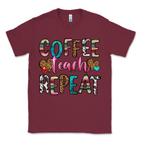 Burgundy coffee teach repeat Classic Tee - HRA Design Shop
