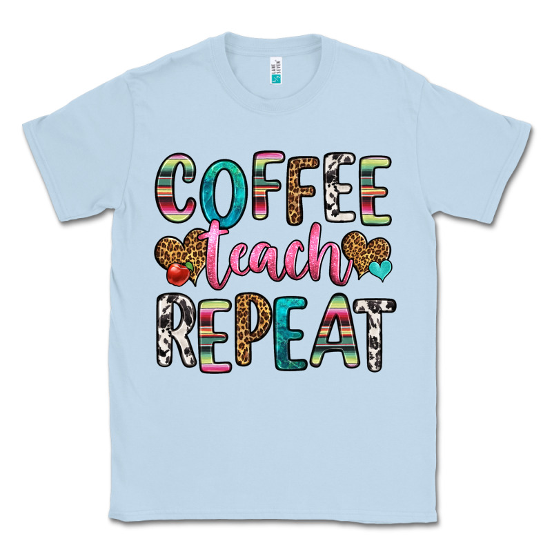 Coffee Teach Repeat Classic Tee by HRA Design Shop | Teevron