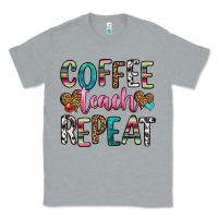 Heather Grey coffee teach repeat Classic Tee - HRA Design Shop