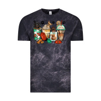 Cloud Black dog coffee cups Vintage Tee - Zillion Design Studio