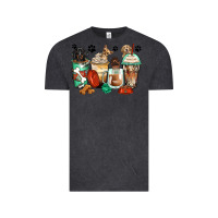 Vintage Black dog coffee cups Vintage Tee - Zillion Design Studio