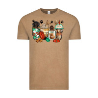 Vintage Coffee dog coffee cups Vintage Tee - Zillion Design Studio