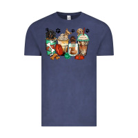 Vintage Denim dog coffee cups Vintage Tee - Zillion Design Studio