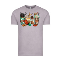 Vintage Zinc dog coffee cups Vintage Tee - Zillion Design Studio