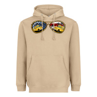 Mushroom bus driver american sunglasses Heavyweight Hoodie - Jasminsmagicworld
