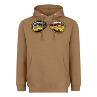Toasted Coconut bus driver american sunglasses Heavyweight Hoodie - Jasminsmagicworld