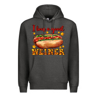 Charcoal Heather i love a good weiner Premium Hoodie - AdoDesignShop