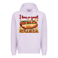 Lilac i love a good weiner Premium Hoodie - AdoDesignShop