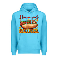 Ocean Blue i love a good weiner Premium Hoodie - AdoDesignShop
