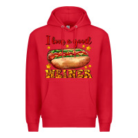 Red i love a good weiner Premium Hoodie - AdoDesignShop