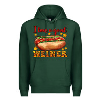 Sports Green i love a good weiner Premium Hoodie - AdoDesignShop