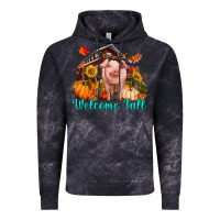 Cloud Black Welcome fall pig Vintage Hoodie - RanaPortraitStore