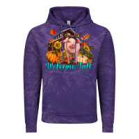 Cloud Purple Welcome fall pig Vintage Hoodie - RanaPortraitStore