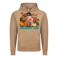 Vintage Coffee Welcome fall pig Vintage Hoodie - RanaPortraitStore