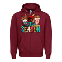 Burgundy 'tis the season baseball game Zipper Hoodie - Jasminsmagicworld
