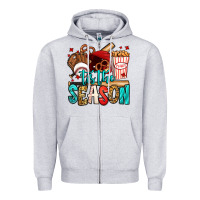 Heather Grey 'tis the season baseball game Zipper Hoodie - Jasminsmagicworld