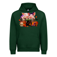 Foreset Green halloween pigs Urban Hoodie - RanaPortraitStore