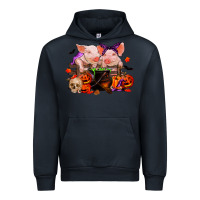 Navy halloween pigs Urban Hoodie - RanaPortraitStore