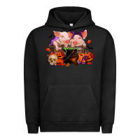 Pigment Black halloween pigs Urban Hoodie - RanaPortraitStore