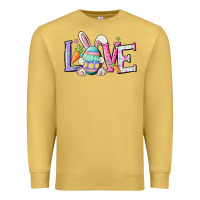 Antique Gold love easter Premium Sweatshirt - MaliasSmallBusiness