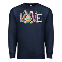 Navy love easter Premium Sweatshirt - MaliasSmallBusiness