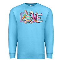 Ocean Blue love easter Premium Sweatshirt - MaliasSmallBusiness