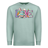 Seafoam love easter Premium Sweatshirt - MaliasSmallBusiness