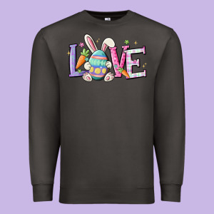 Love Easter Premium Sweatshirt Designed By Maliassmallbusiness