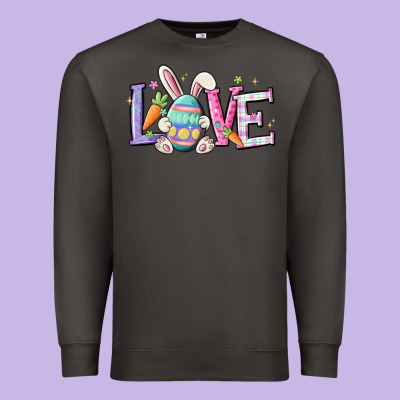 Love Easter Premium Sweatshirt Designed By Maliassmallbusiness
