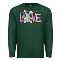 Sports Green love easter Premium Sweatshirt - MaliasSmallBusiness