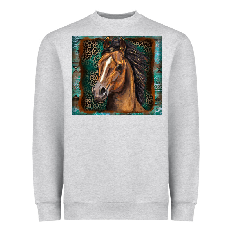 Western Horse Heavyweight Sweatshirt by Zillion Design Studio | Teevron