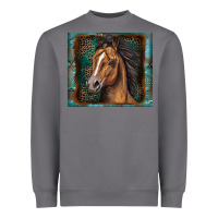 Storm western horse Heavyweight Sweatshirt - Zillion Design Studio