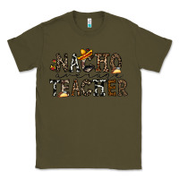 Army Green nacho averange teacher Classic Tee - CowhideDigitalArt