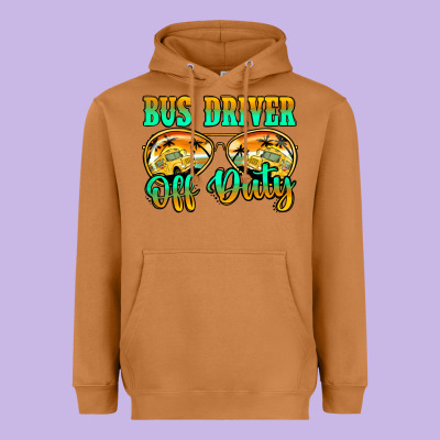 Bus Driver Off Duty Heavyweight Hoodie Designed By Jasminsmagicworld