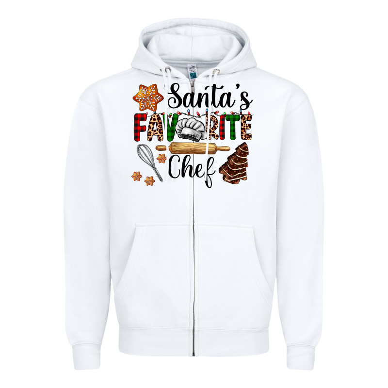 Santa's Favorite Chef Zipper Hoodie by AdoDesignShop | Teevron