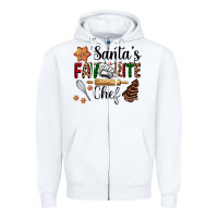 White santa's favorite chef Zipper Hoodie - AdoDesignShop