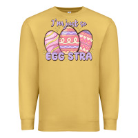 Antique Gold i'm just so egg stra Premium Sweatshirt - MaliasSmallBusiness