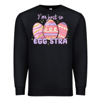 Black i'm just so egg stra Premium Sweatshirt - MaliasSmallBusiness