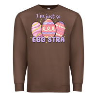 Chestnut i'm just so egg stra Premium Sweatshirt - MaliasSmallBusiness