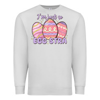 Dove Grey i'm just so egg stra Premium Sweatshirt - MaliasSmallBusiness