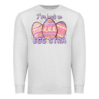 Oatmeal Heather i'm just so egg stra Premium Sweatshirt - MaliasSmallBusiness