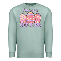 Seafoam i'm just so egg stra Premium Sweatshirt - MaliasSmallBusiness