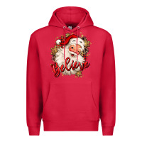 Cardinal believe christmas santa claus Premium Hoodie - MaliasSmallBusiness