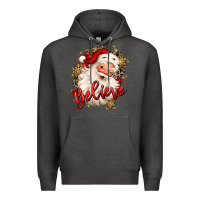 Charcoal Heather believe christmas santa claus Premium Hoodie - MaliasSmallBusiness